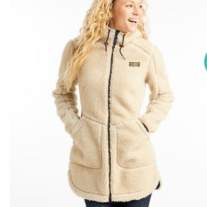 LL Bean Mountain Pile Fleece Coat